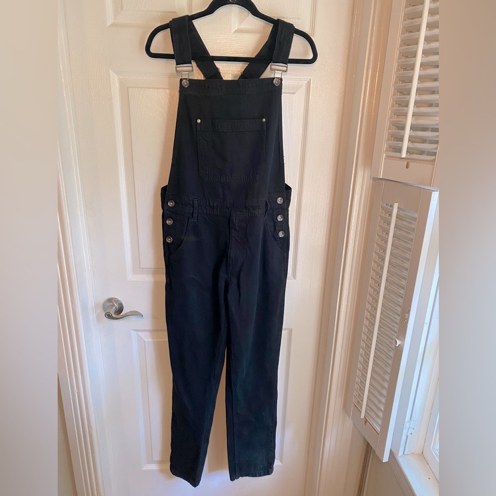 BDG Black Denim Overalls, Size 30